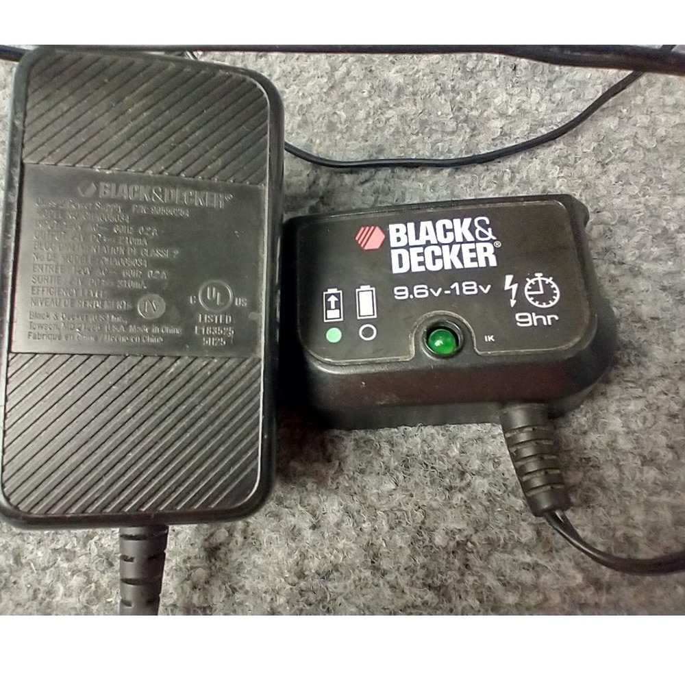 Black & Decker Battery Charger 9.6V-18V NiCad Black CHA005034 9-Hour Charge